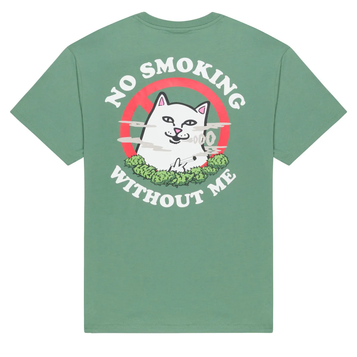 RIPNDIP No Smoking T-Shirt - Light Olive Pants Hardware