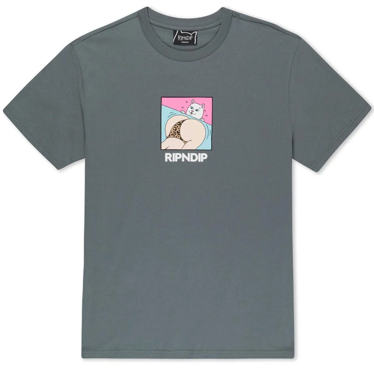 RIPNDIP Peaches And Nerm T-Shirt - Charcoal Pool Supplies Ebooks