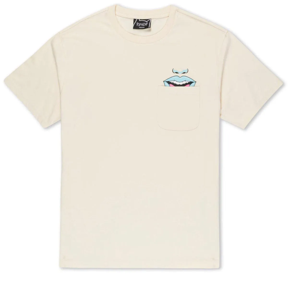 RIPNDIP Take Your Meds Pocket T-Shirt - Natural Wigs High-Quality Clothing