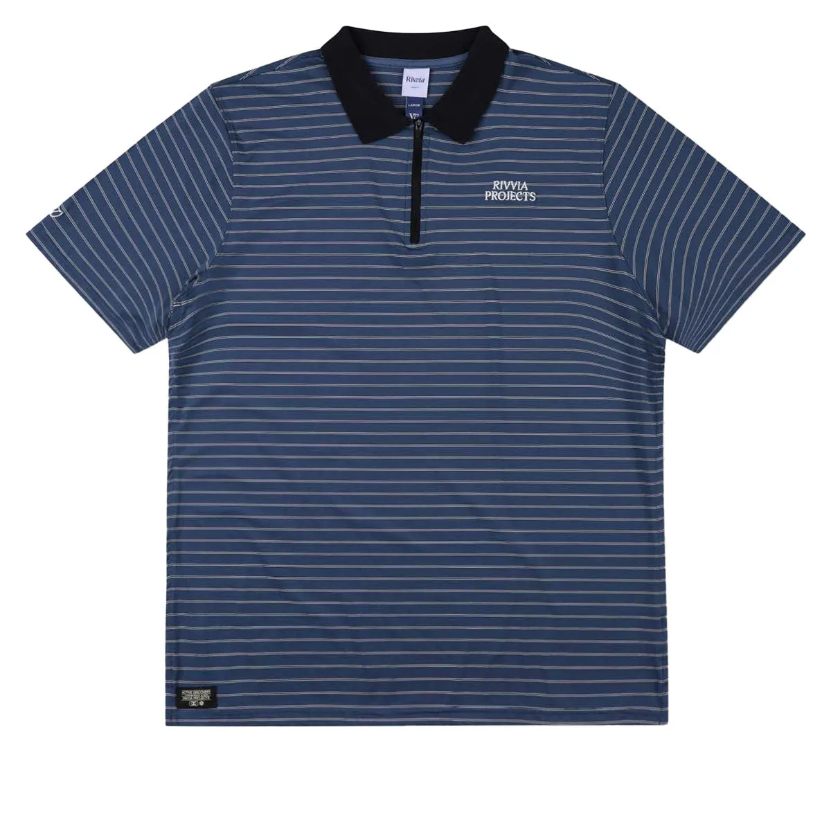 Rivvia Projects Stripe Polo Shirt - Dark Blue/Red Tablets Paper Products