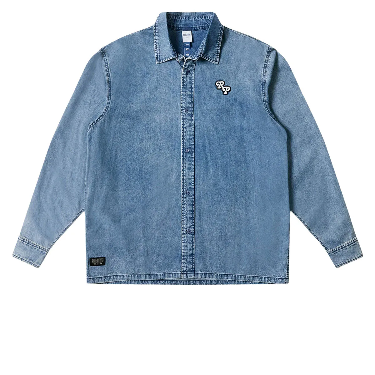 Rivvia VV Denim Long Sleeve Shirt - Blue Wash Makeup Removers Toothpaste