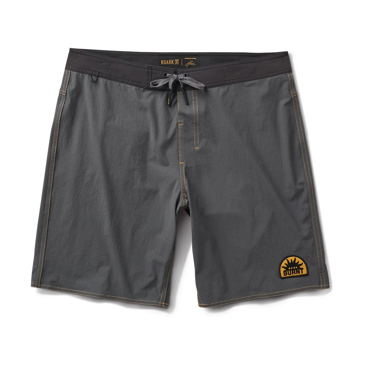 Roark Burnt Passage Boardshorts - Charcoal Lunch Boxes Nylon Materials