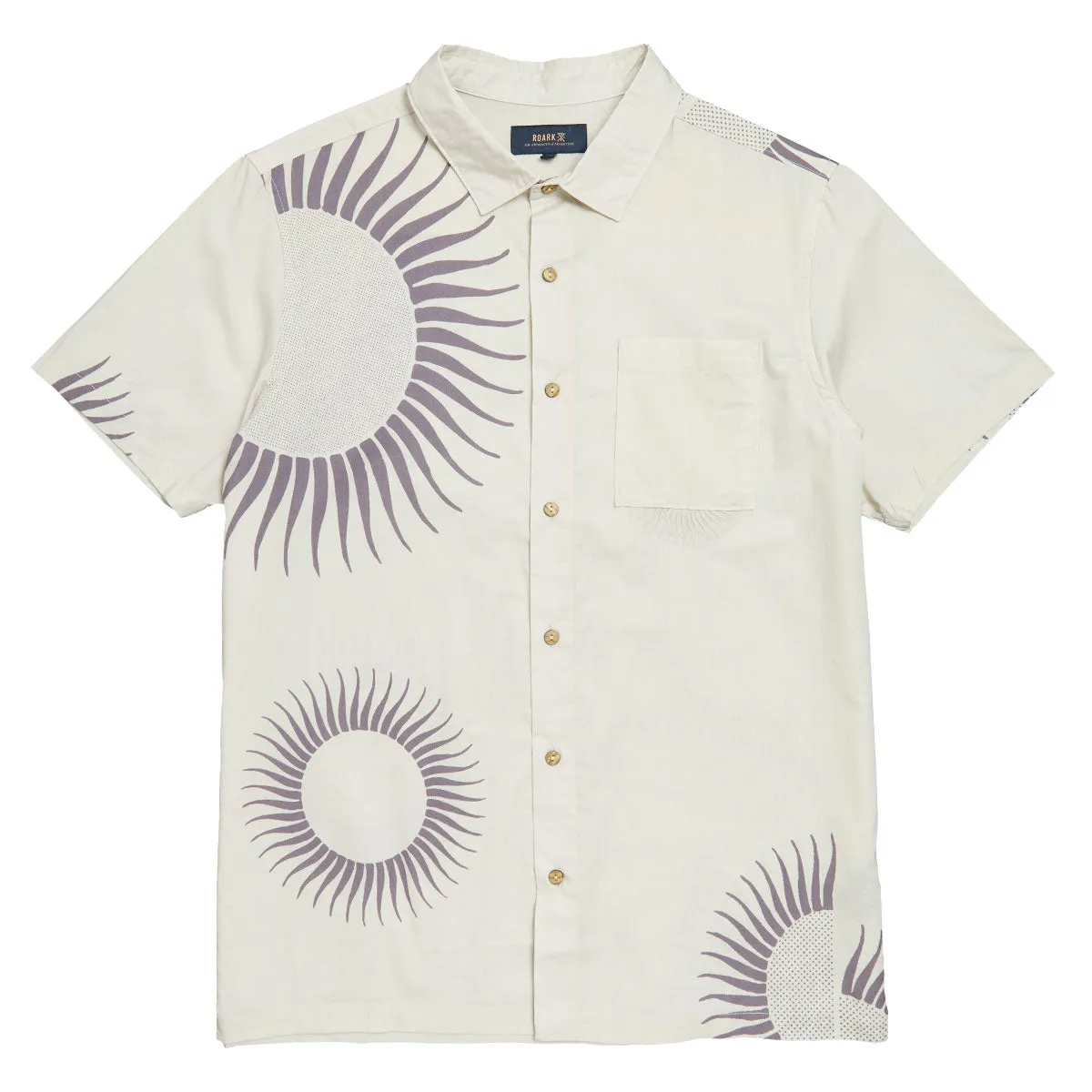 Roark Gonzo Woven Shirt - Shark Decorations Cameras