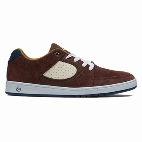 Role-Playing Games eS Accel Slim Shoes - Brown/Tan/Blue Linen Apparel