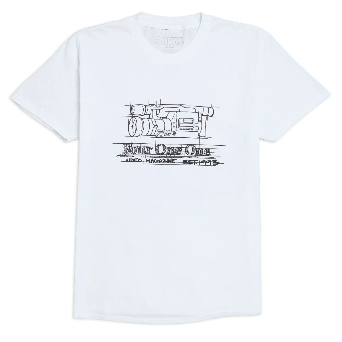 Running Shoes 411 VX T-Shirt - White Cameras