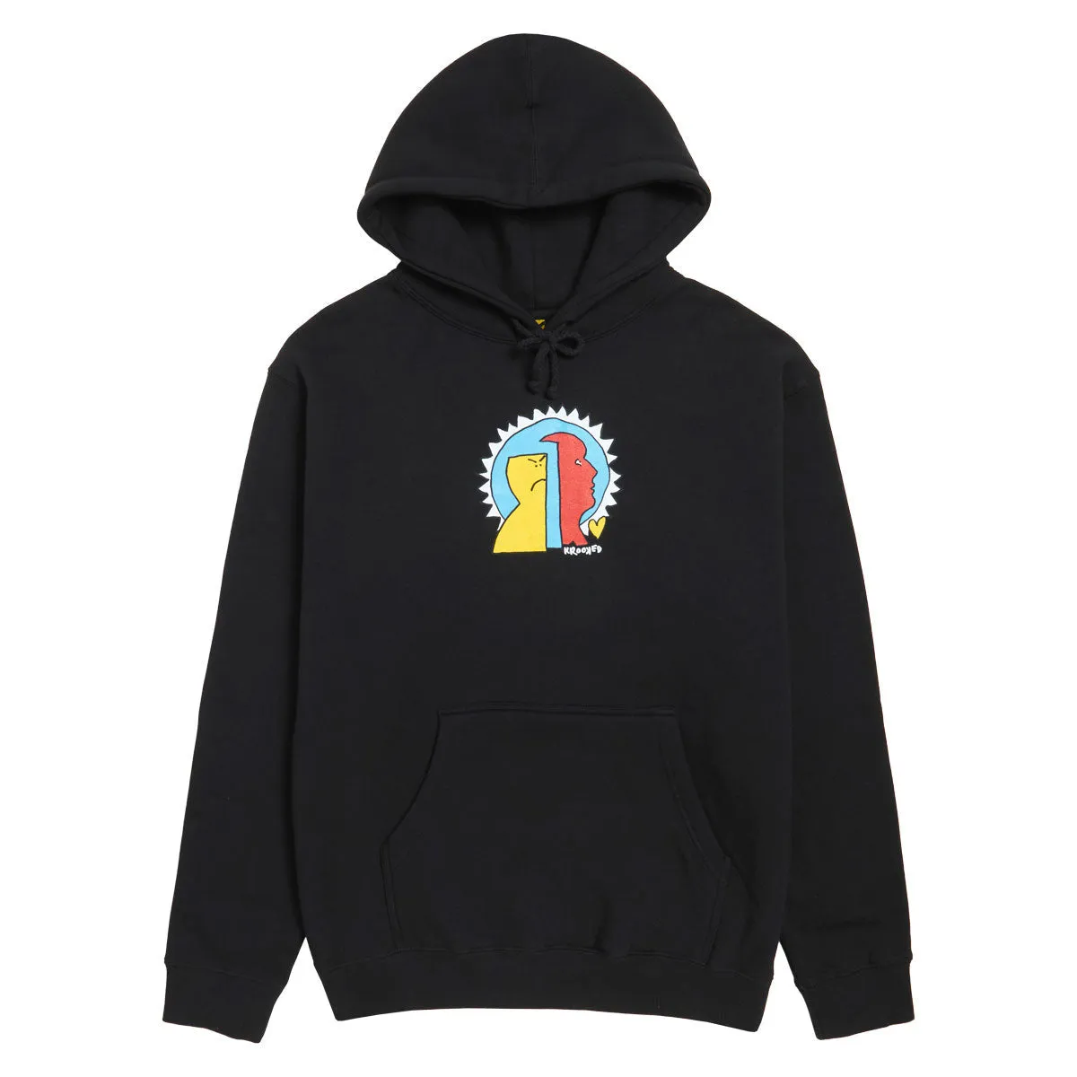 Running Shoes Krooked Mad Back Fill Hoodie - Black/Multi Color Print Skin Care