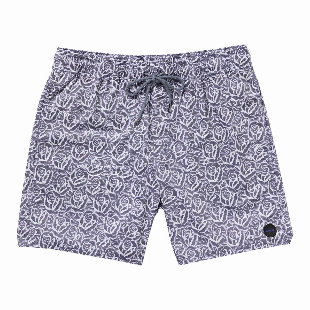 RVCA Barba Roses Elastic 17 Shorts - Light Blue Comics Travel