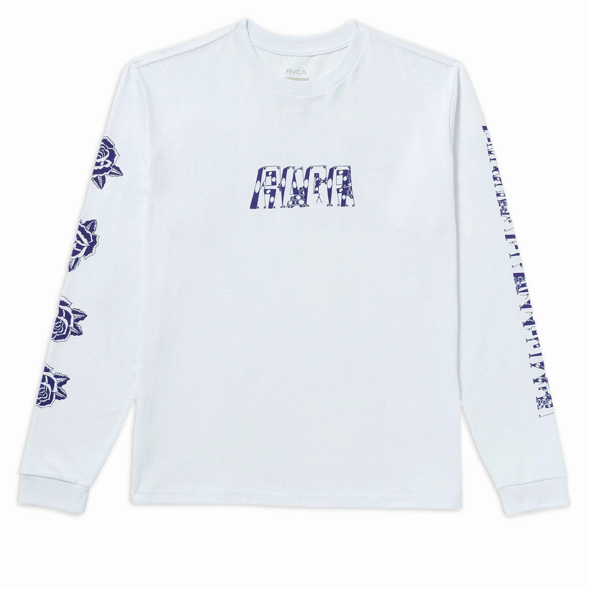 RVCA Barbarosa Long Sleeve T-Shirt - White Tape Apps