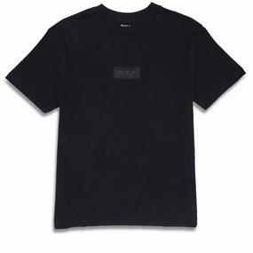 RVCA Big Label T-Shirt - Black Organic Food Cruise Ships