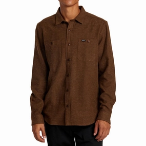 RVCA Harvest Neps Flannel Long Sleeve Shirt - Bombay Brown Auto Accessories Shampoo