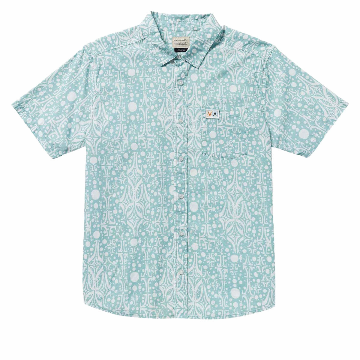 RVCA Jacobs Archive Print Shirt - Blue Haze Fan Gear Hotel Amenities