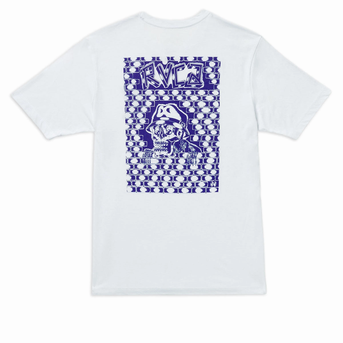 RVCA Jesse Barba Skull Wall T-Shirt - White Boxes BBQ Grills