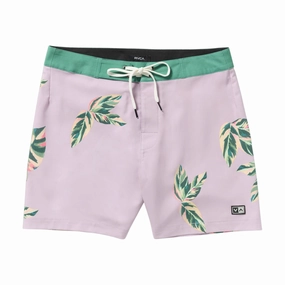 RVCA Palm Street 16 Boardshorts - Pink Comedy Shows Plumbing