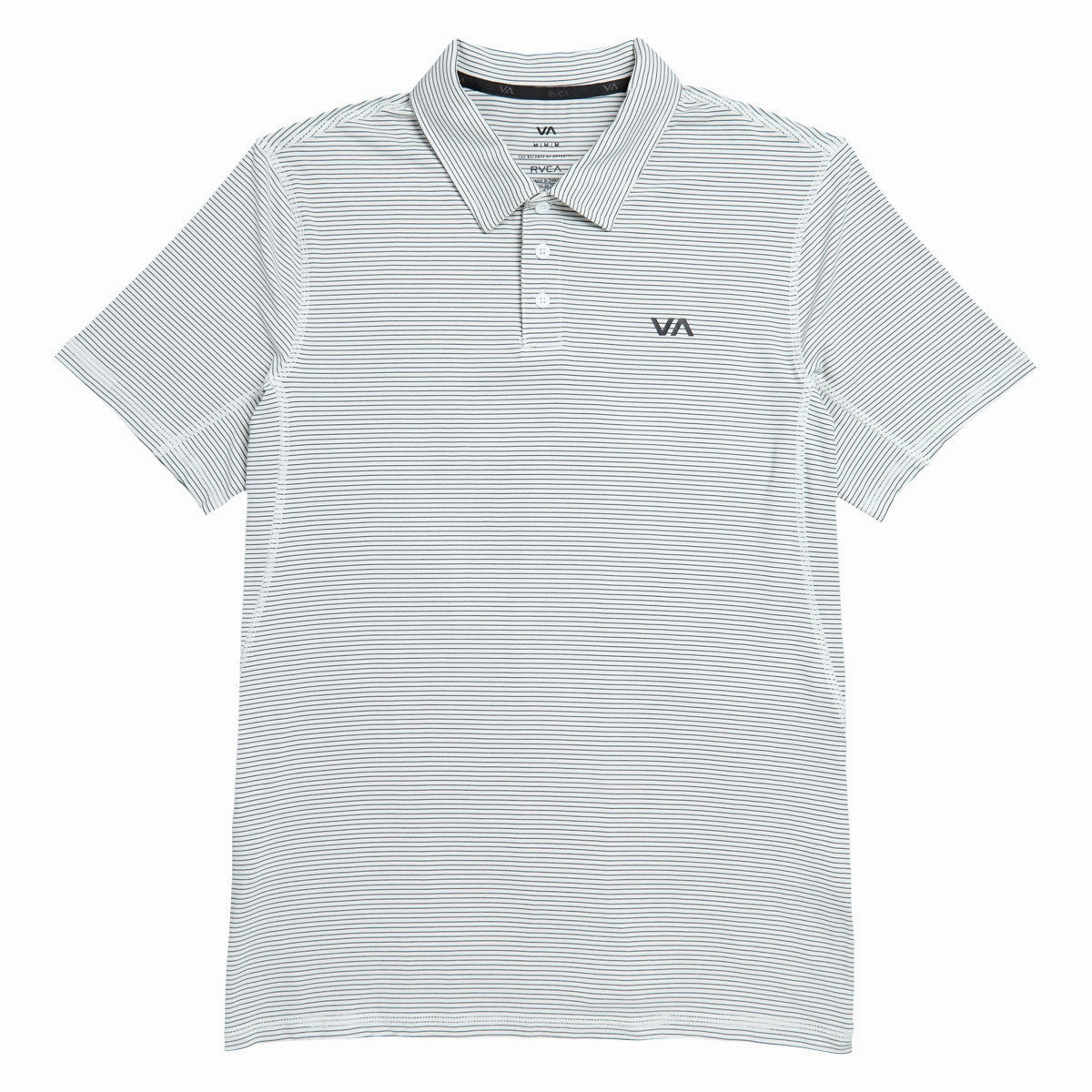 RVCA Sport Vent Polo Shirt - Antique White Stamps Fax Machines