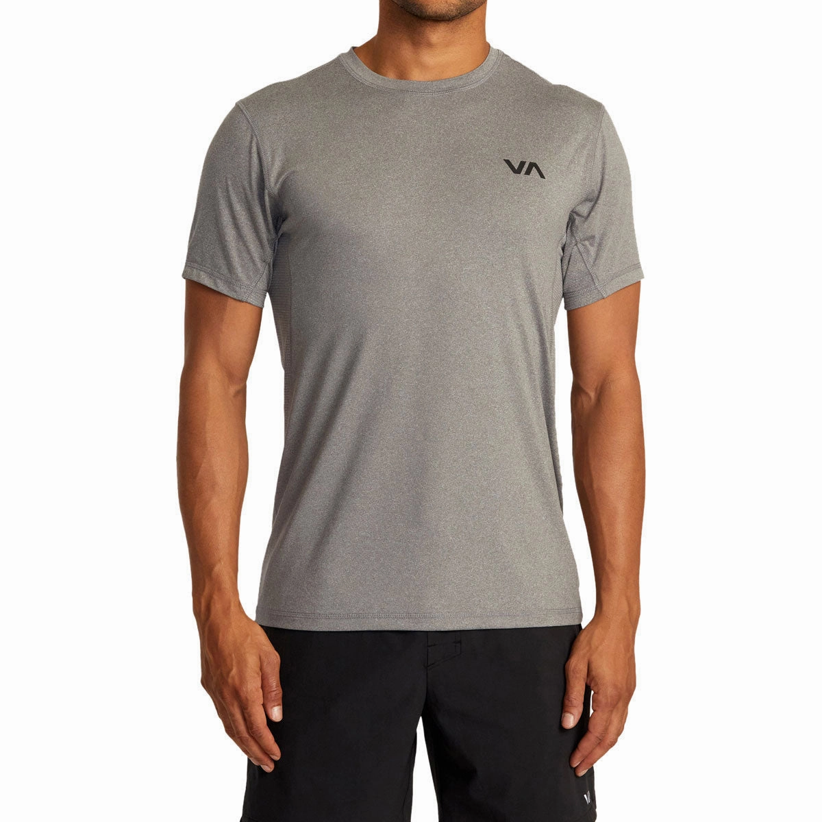 RVCA Sport Vent Sleeve T-Shirt - Heather Grey Pet Toys Action Figures