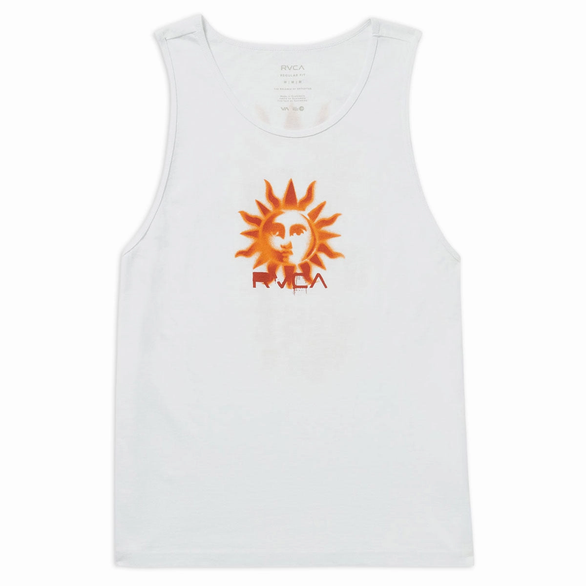 RVCA Sunrex Tank Top - White Bulk Orders Personalized