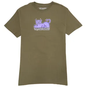Safety Gear Toy Machine Devil Cat T-Shirt - Olive Trash Bags
