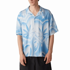 Safety Equipment HUF Love In The Air Resort Shirt - Pool Blue Business & Industrial