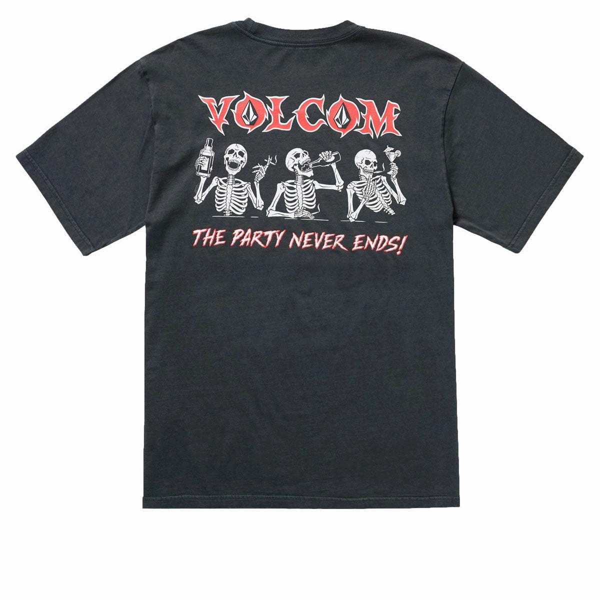 Safety Equipment Volcom Never Ends T-Shirt - Stealth Stickers