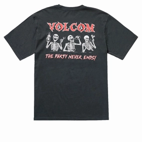 Safety Equipment Volcom Never Ends T-Shirt - Stealth Stickers