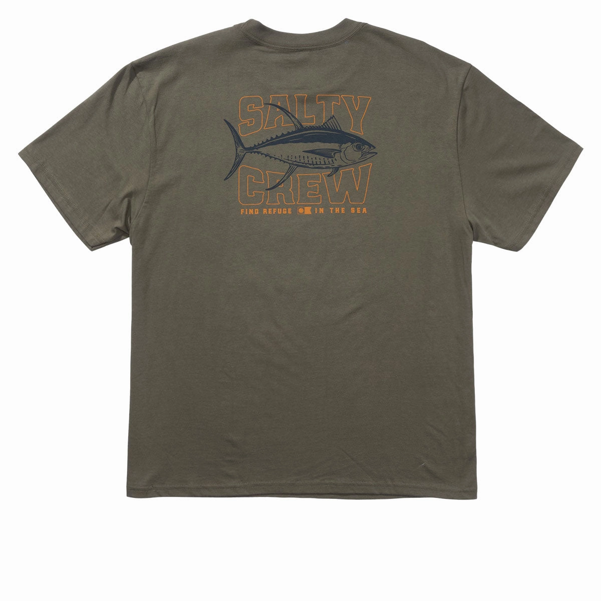 Salty Crew Big Game Classic T-Shirt - Dusty Olive Men's Grooming Activities