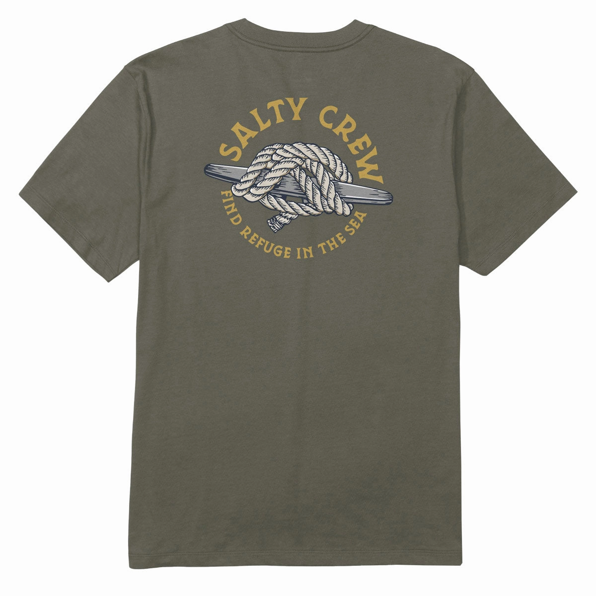 Salty Crew Cleat Knott T-Shirt - Dusty Olive Baby Clothes Home & Living