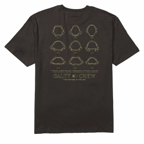 Salty Crew Jawbone Classic T-Shirt - Black Plumbing Bubble Wrap