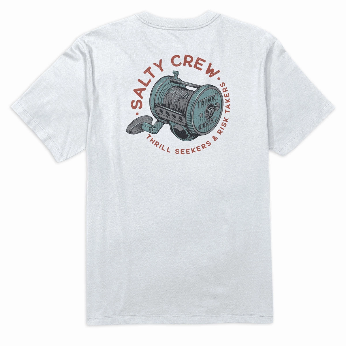 Salty Crew Reel Good T-Shirt - White Bar Supplies Vegetarian