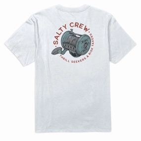 Salty Crew Reel Good T-Shirt - White Bar Supplies Vegetarian