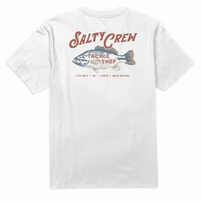 Salty Crew Tackle Shop T-Shirt - White Auto Accessories Uniforms