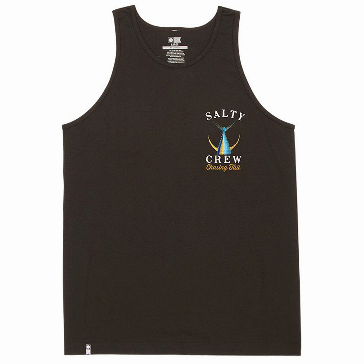 Salty Crew Tailed Tank Top - Black Denim Basics Printed Apparel