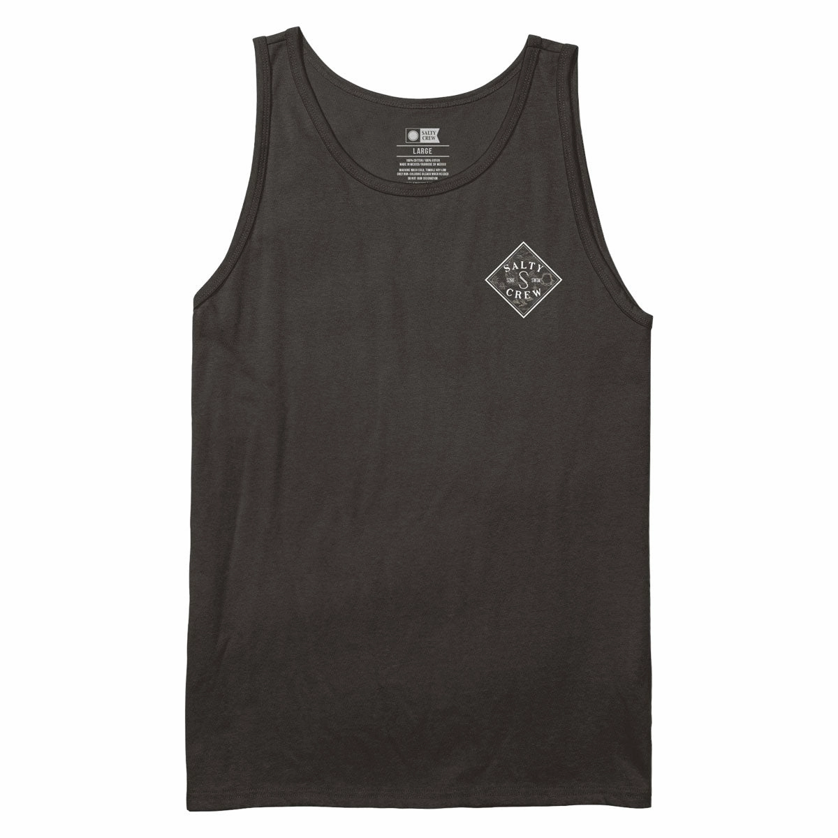 Salty Crew Tippet Fill Tank Top - Black Versatile Pieces Embroidered Details