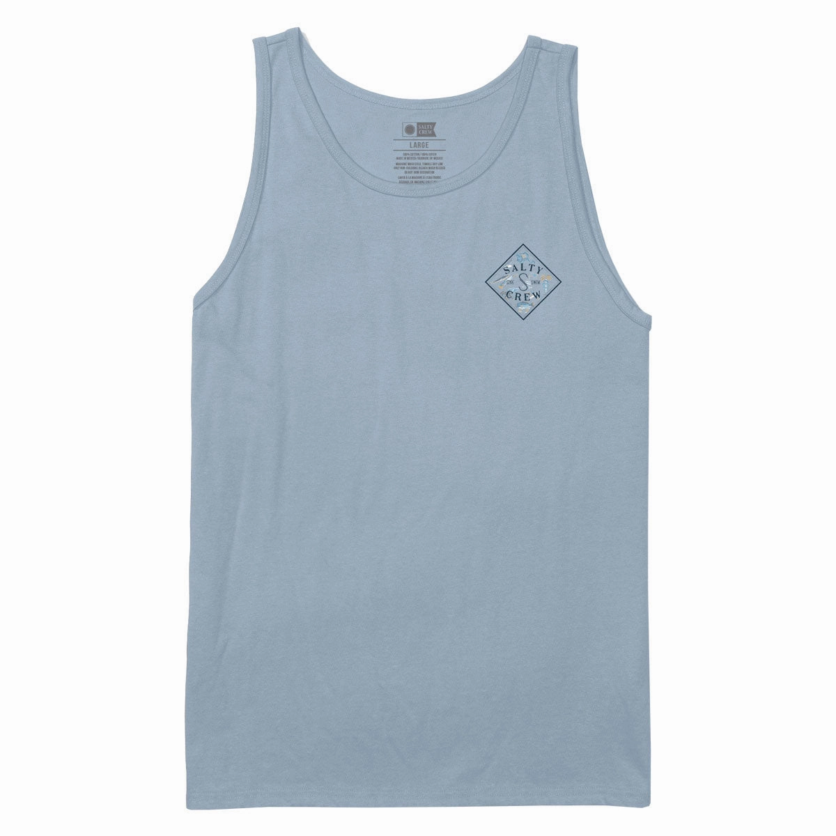 Salty Crew Tippet Fill Tank Top - Blue Fog Puzzles Tech Accessories
