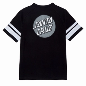 Santa Cruz Bond Henley Shirt - Black/White Fashion Basics Party Favors