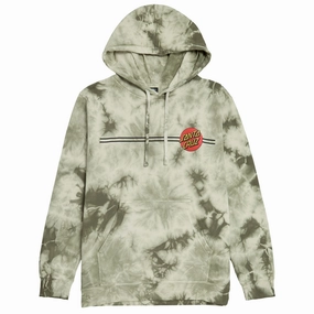 Santa Cruz Classic Dot Hoodie - Tie Dye Olive Celebrity Items Tickets
