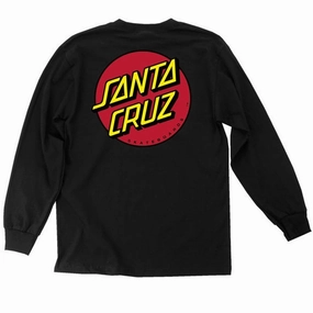 Santa Cruz Classic Dot Long Sleeve T-Shirt - Black Magic: The Gathering Streetwear