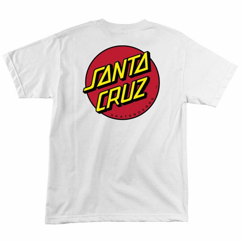 Santa Cruz Classic Dot T-Shirt - White Protein Powder Lookbook