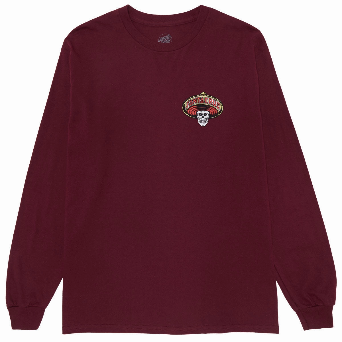 Santa Cruz Guzman Dead Diners Long Sleeve T-Shirt - Maroon Sports Teams Patio Furniture