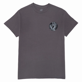 Santa Cruz Hand Dot T-Shirt - Charcoal Hats DVDs