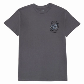 Santa Cruz Intersect Oversized T-Shirt - Charcoal Basketball Cards Dish Soap