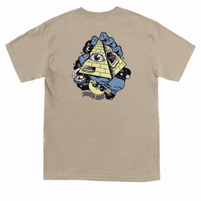 Santa Cruz Knibbs Invasion Hand T-Shirt - Sand Games Tape