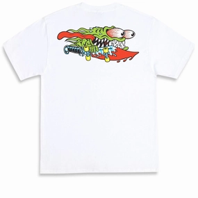 Santa Cruz Meek Slasher T-Shirt - White Headphones Smartphones