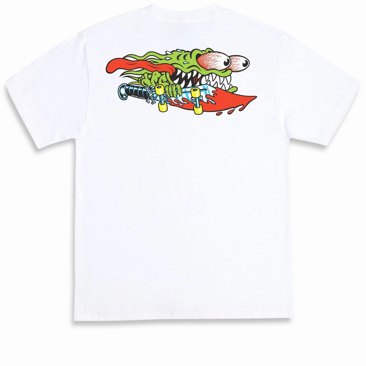 Santa Cruz Meek Slasher T-Shirt - White Headphones Smartphones