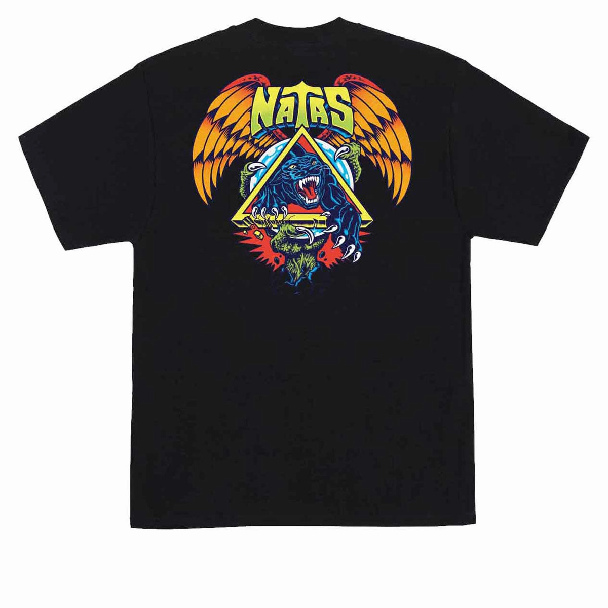 Santa Cruz Natas SC Panther T-Shirt - Black Leather Goods Pop Culture
