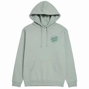 Santa Cruz Opus Dot Hoodie - Dusty Sage Printers Shampoo