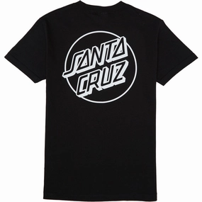 Santa Cruz Opus Dot T-Shirt - Black/White Festivals Anime