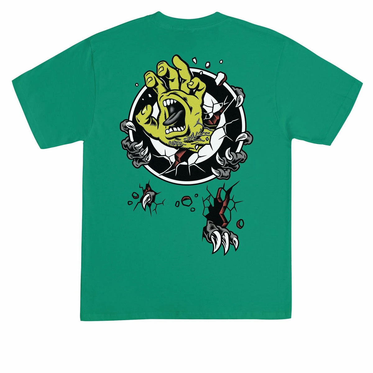 Santa Cruz Roskopp Screaming Target T-Shirt - Kelly Printers Inflatable Pool