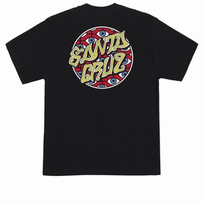 Santa Cruz Salba Eyes Dot T-Shirt - Black RV Supplies Pet Clothes