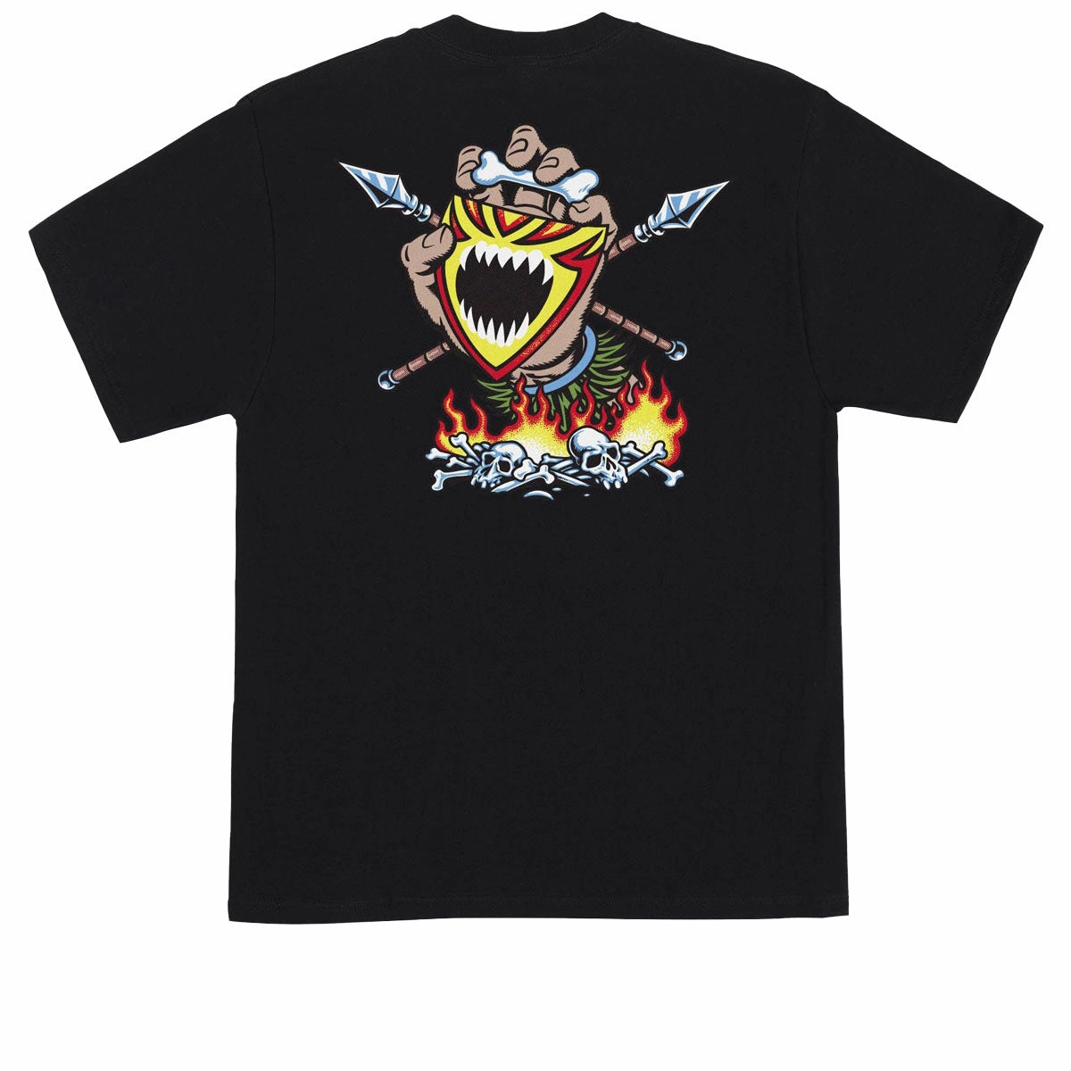 Santa Cruz Salba Screaming Witch Doctor T-Shirt - Black Workout Clothes Books