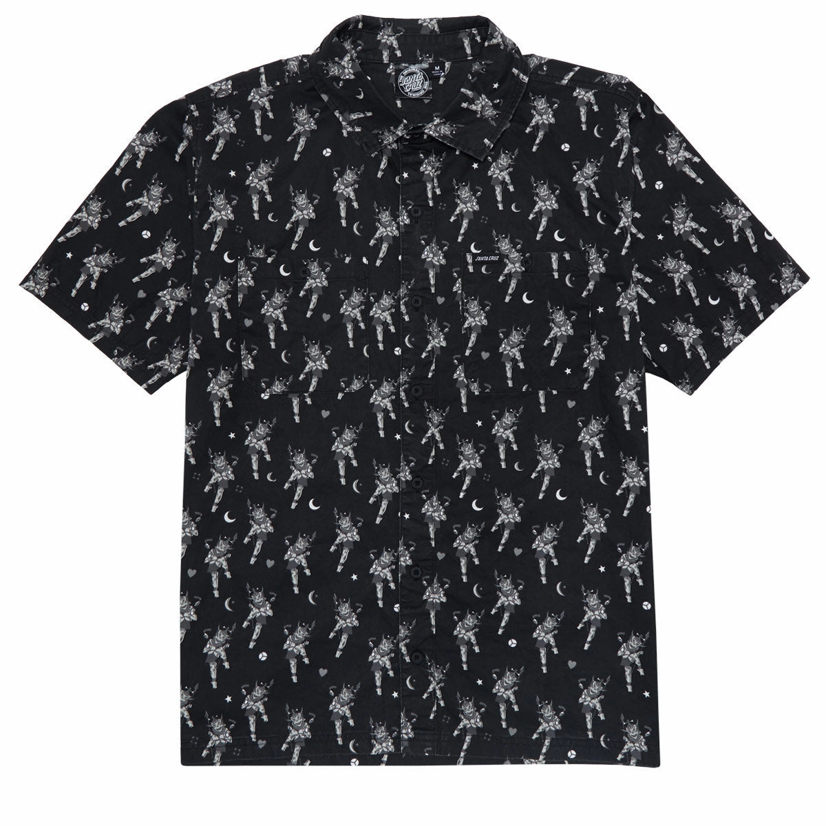 Santa Cruz Salba Witch Doctor Work Shirt - Black Manga Magic: The Gathering